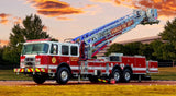 E-ONE Fire Truck Metal Prints